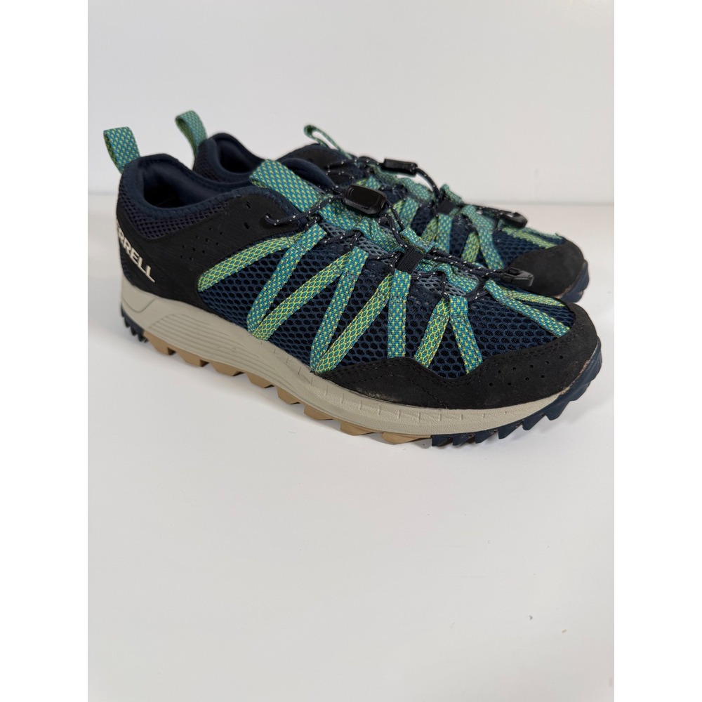 Merrell Speed Eco Hiking Shoes 9 J067679 Trail Sneakers Blue Green Gorpcore